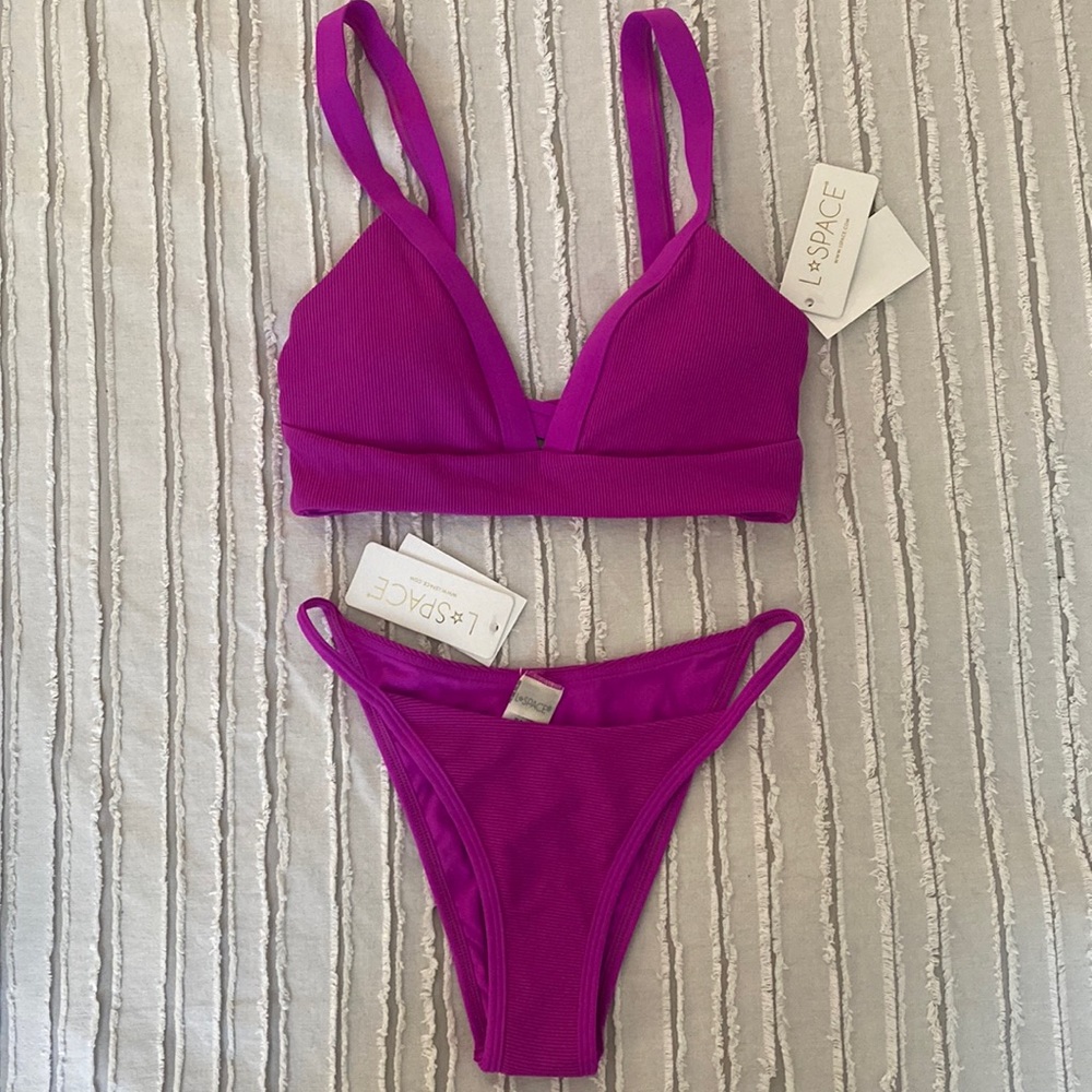 L*Space purple bikini set